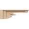 Ekena Millwork 3"W x 18"D x 6"H Thin Highland Rough Cedar Woodgrain TimberThane Corbel, Primed Tan CORUR03X18X06HLDRCPR - alternate 3